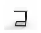 Infinity Side Table Natural White Black - Flat Pack Delivery