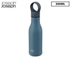 Joseph & Joseph Loop 500ml Vacuum Insulated Water Bottle Drinking Flask Blue