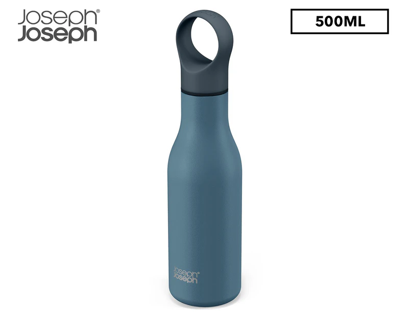 Joseph Joseph 500mL Loop Vacuum Insulated Water Bottle - Blue