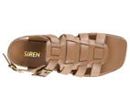 Siren Women's Valerie Caged Leather Sandals - Tan