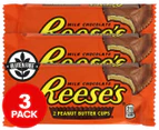 3 x Hershey Reese's Peanut Butter Cups 42g
