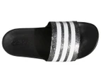 Adidas Kids' Adilette Comfort Slides - Core Black/Cloud White