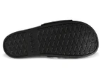 Adidas Kids' Adilette Comfort Slides - Core Black/Cloud White