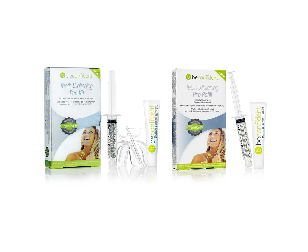 Beconfident Teeth Whitening Pro Kit + Pro Refill