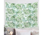 Tropical Mood Green Palm Leaves Tapestry