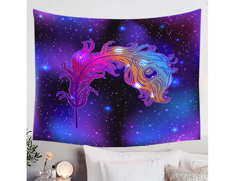 Purplish Space Feather Tapestry