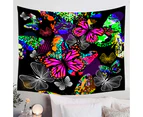 A Riot of Colorful Butterflies Tapestry