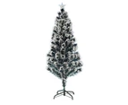 Christmas Tree xmas 90CM WISH Frosted Green xmas decoration with Ultra Bright Multicolour LED Fiber Optic Lights 