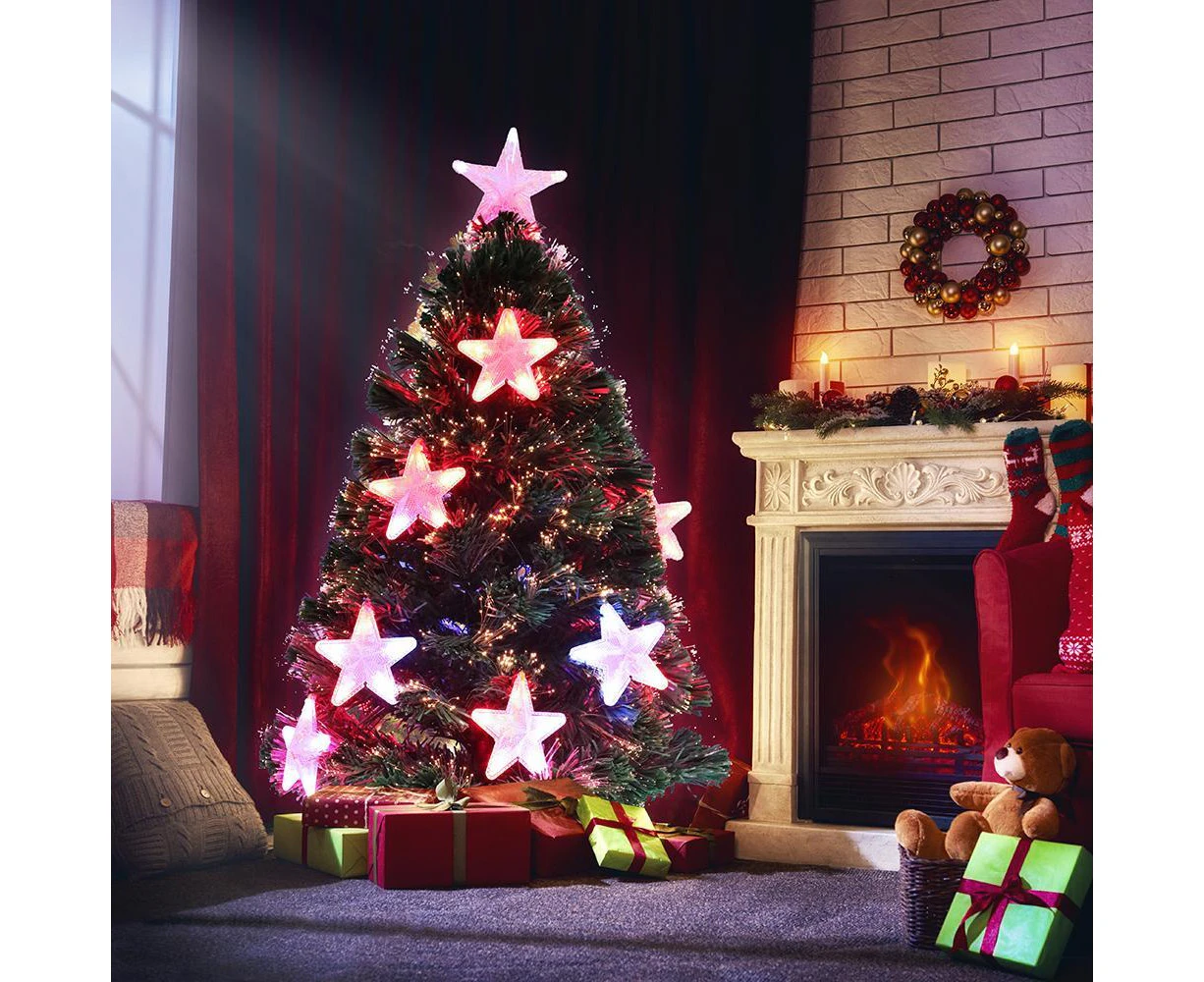 Christmas Tree xmas 150CM WISH Green xmas decoration with Ultra Bright Multicolour LED Fiber Optic Lights 