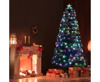 Christmas Tree xmas 150CM WISH Green xmas decoration with Ultra Bright Multicolour LED Fiber Optic Lights 