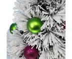 Christmas Tree xmas 60CM WISH Snowy Green xmas decoration with Ultra Bright Multicolour LED Fiber Optic Lights 