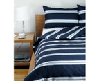 Jason Hudson Stripe Navy Quilt Cover Set