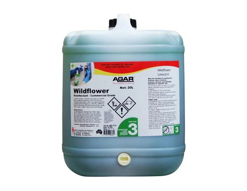 Agar Agar Wildflower 5Lt Commercial Grade Disinfectant 20Lt
