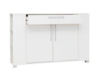 Tarin Buffet with Drawer & Cupboard - White