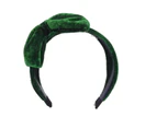 Sparking Bow Headband: H2 (Velvet Bow - Green)