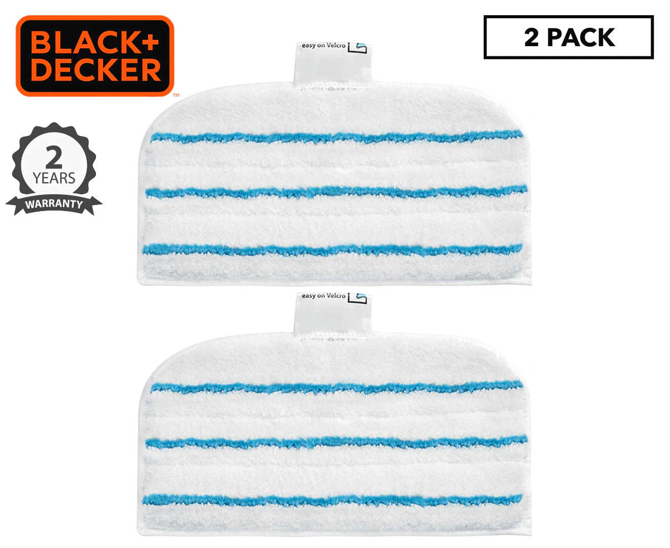 Black & Decker Easy-Glide Steam-Mop Replacement Pad 2-Pack