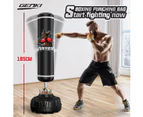 Genki 185cm Hydraulic Free Standing Punching Boxing Kicking Bag Stand Black