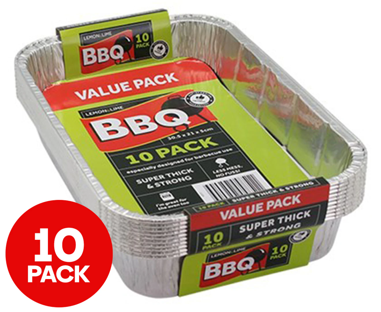 Lemon & Lime BBQ Foil Tray 10pk