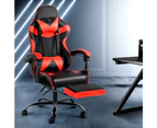 Artiss Gaming Office Chair Computer Desk Chairs Seat Racing Recliner Racer Red