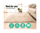Artiss Ultra Soft Shaggy Rug 160x230cm Large Floor Carpet Anti-slip Area Rugs BG