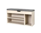 Artiss Shoe Cabinet Bench Shoes Organiser Storage Rack Shelf Cupboard Wooden Box