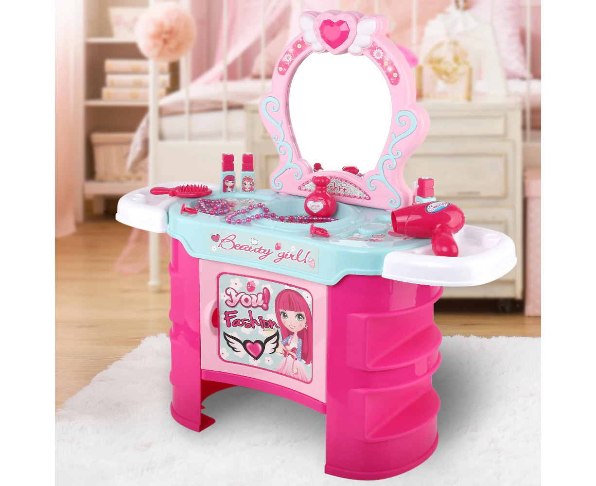 Keezi Kids Makeup Desk Play Set - Pink