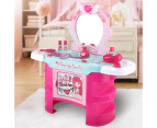 Keezi Kids Dressing Table Pretend Play Set Toys Girl Makeup Pink Jewelry 22pcs Keezi