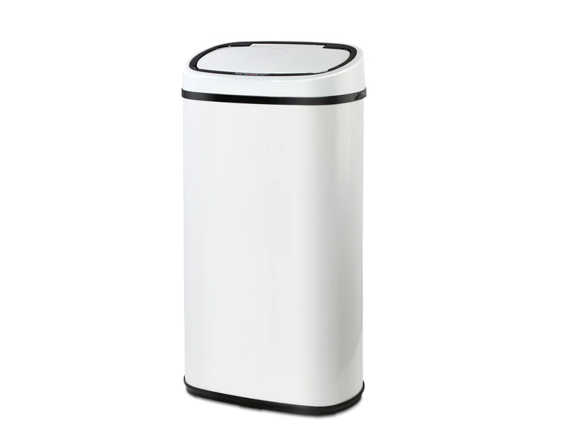 Devanti 58L Motion Sensor Bin Rubbish Automatic White