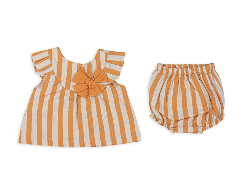 Meu Bubs Baby Girl Summer Fashion - Orange