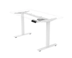 Advwin Electric Standing Desk Frame Height Adjustable Motorised Sit Stand Desk Base Workstation White