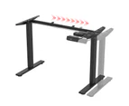 Electric Standing Desk Frame Height Adjustable Motorised Sit Stand Desk Base Workstation Black