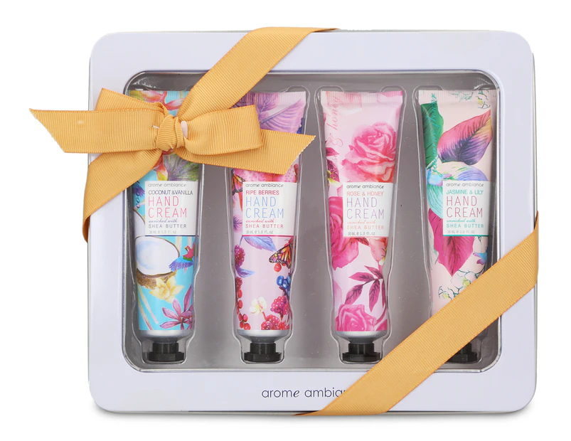 Arome Ambiance 4-Pack Hand Cream Gift Tin