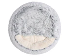 Charlie's Hooded Faux Fur Pet Nest - Arctic White