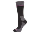Mountain Warehouse Merino Womens Explorer Socks Ladies Breathable Warm Sock Set - Black