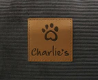 Charlie's Cushioned Snookie Pet Bed - Charcoal