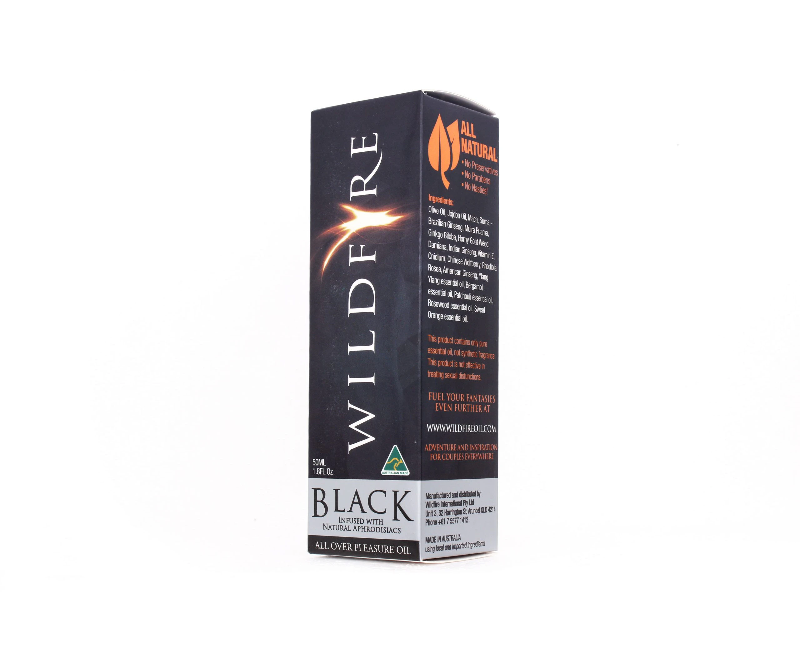 Wildfire Black 50Ml 4-In-1 Body Massage Oil