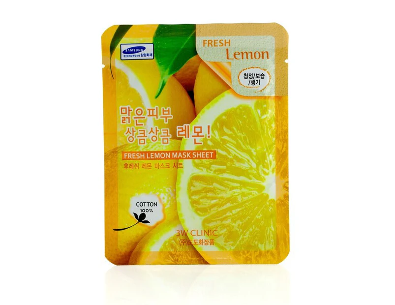 3W Clinic Mask Sheet - Fresh Lemon 10pcs