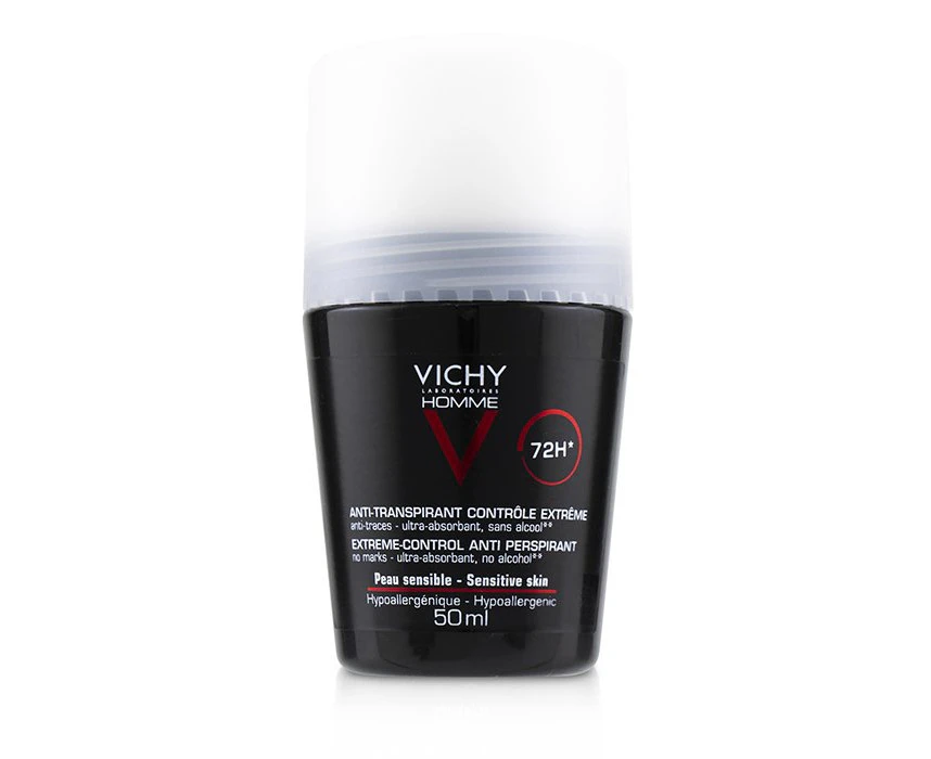 Vichy Homme 72H* Extreme-Control Anti Perspirant Roll-On (For Sensitive Skin) 50ml