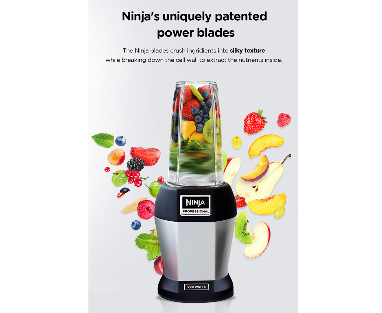 BL450_EGB Nutri Ninja Pro 900 Watt Blender - Most Powerful