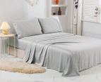 Natural Home Bamboo Queen Bed Sheet Set - Dove Grey