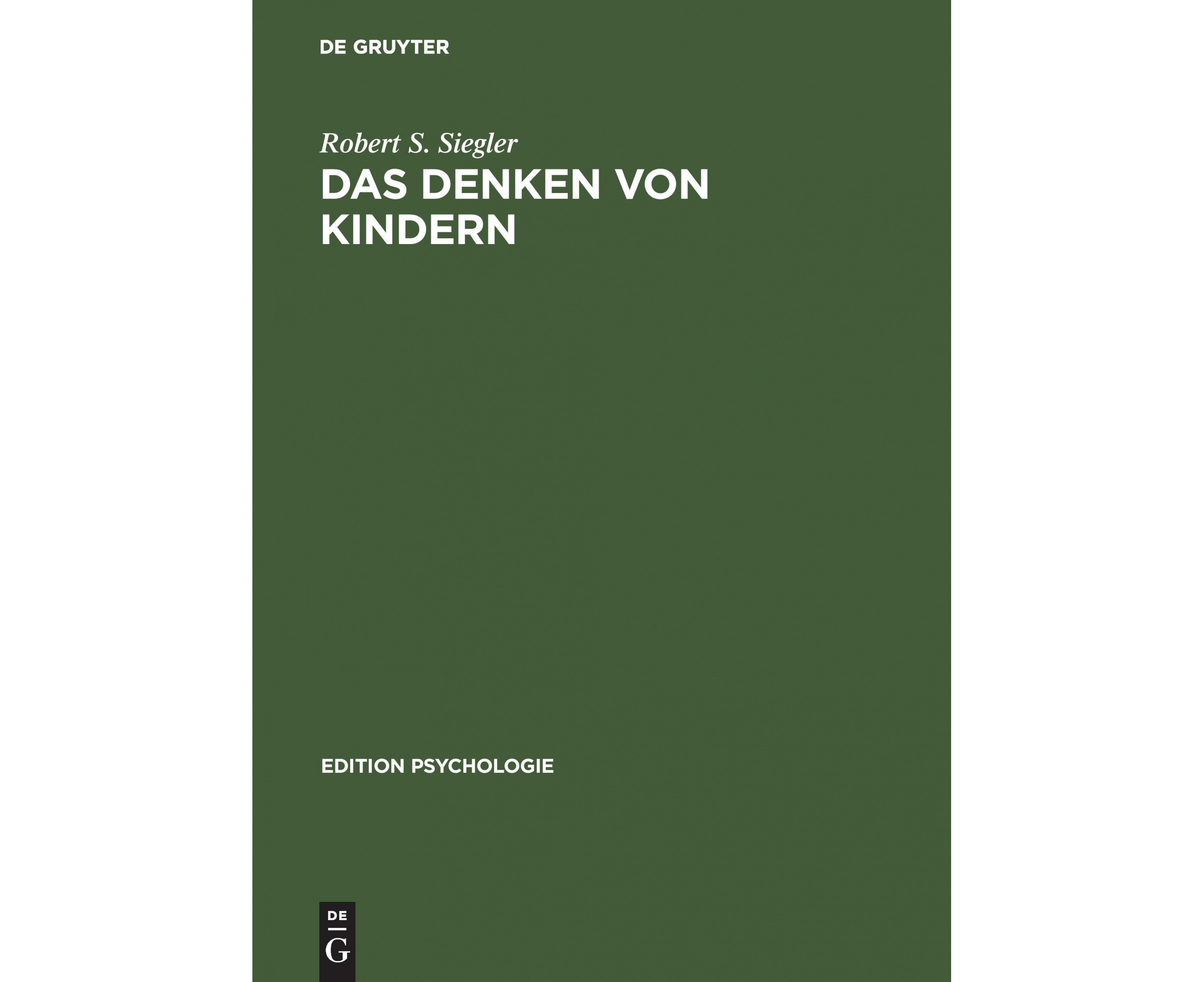 Das Denken Von Kindern (Edition Psychologie) [German] | Catch.co.nz