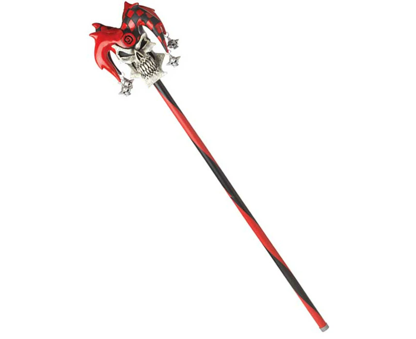 Psycho Jester Halloween Cane Costume Accessory