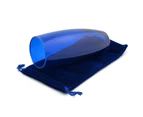 (Blue) - Mezuzah Master Chuppah Glass for Breaking at Wedding (Blue)