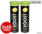 10pk VÖOST Isotonic Sport Fast Hydration Effervescent Tabs Lemon Lime 1