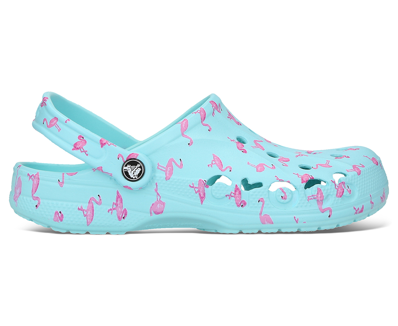 Teal discount flamingo crocs