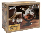 Refinery & Co. 4-Piece Globe Whiskey Decanter & Glass Set - Frosted/Clear