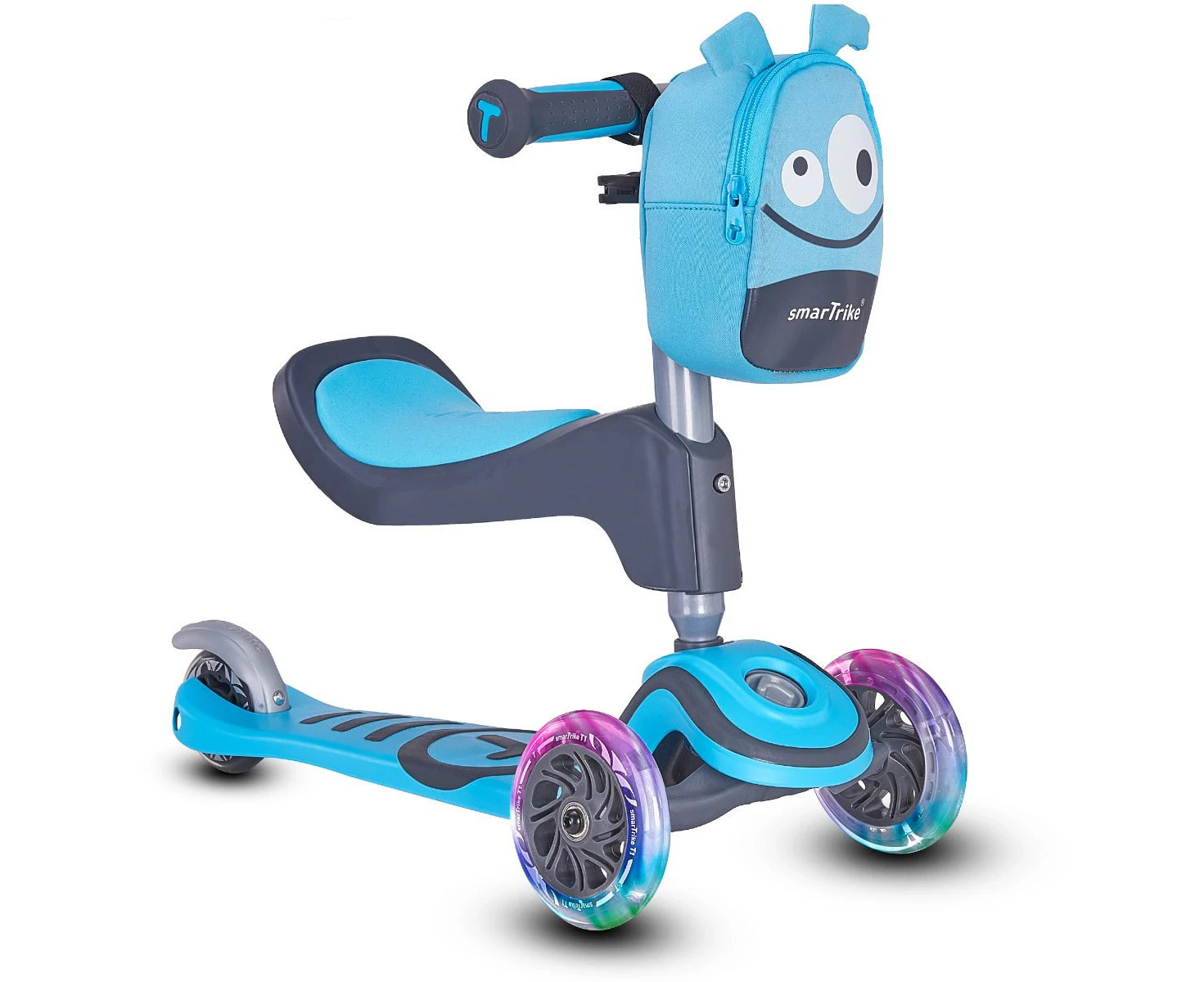 Smartrike T1 Kids 3-Stage Scooter Blue - Blue