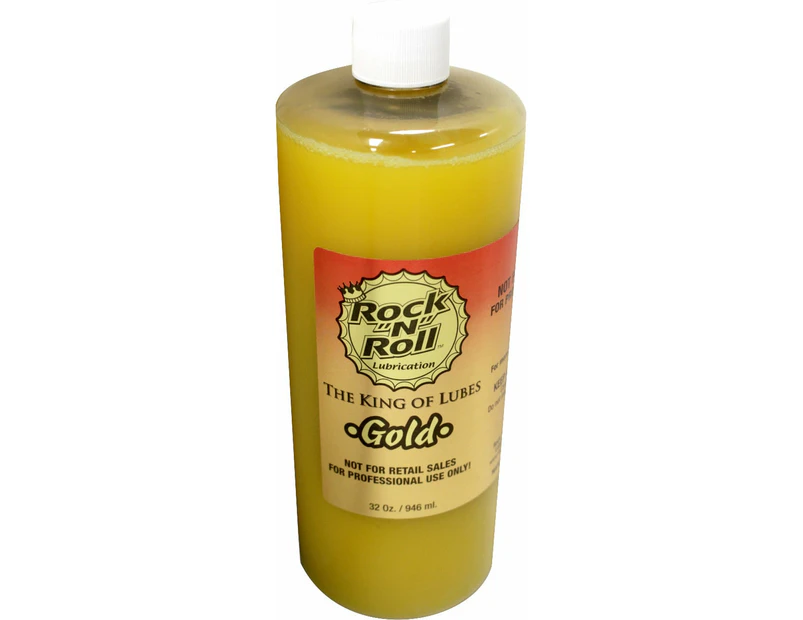 Rock"N"Roll Gold Universal Chain Lube 32oz - Gold
