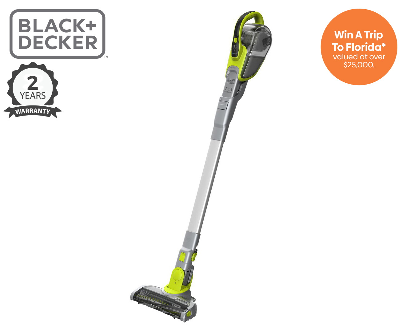 Black Decker 18V 2 in 1 Allergy Stick Vacuum FEJ520JFH XE