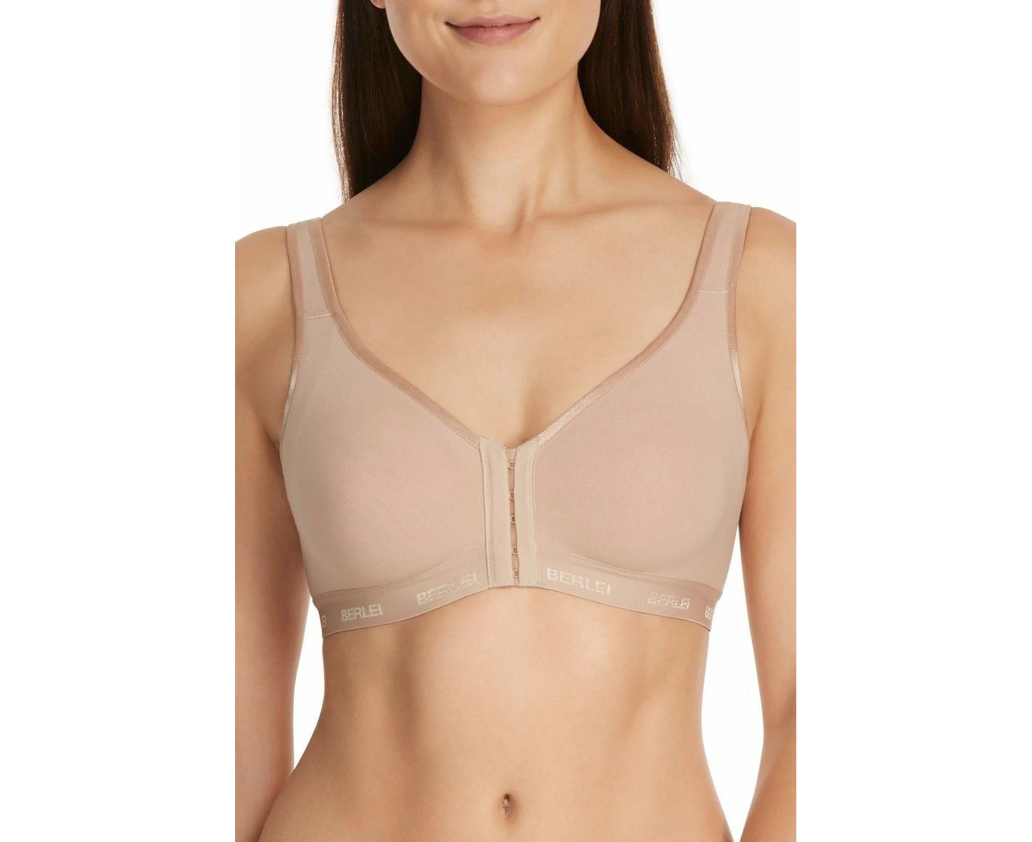 Women Berlei Post Surgery Wirefree Nude Comfortable Bra Cotton/Elastane - Nude